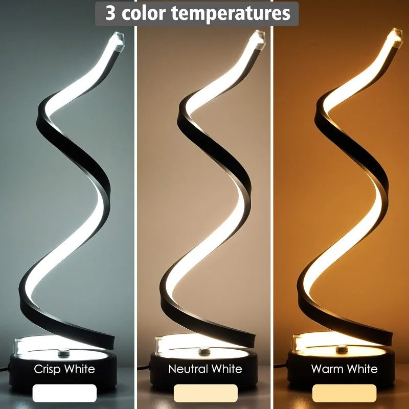 Luxury Desk Swirl Lamp