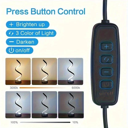 Luxury Desk Swirl Lamp