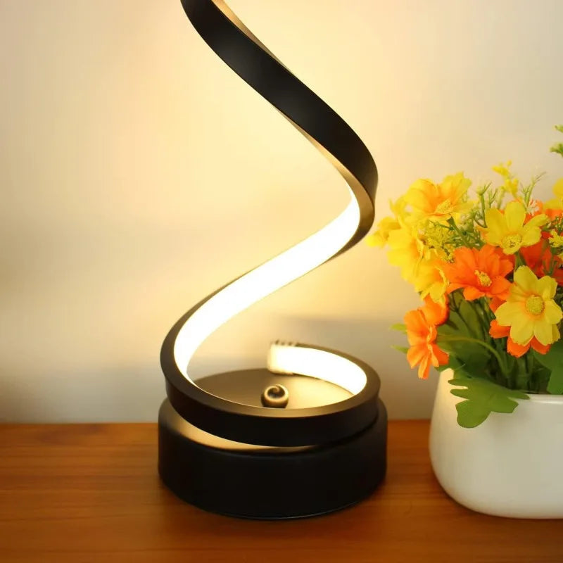 Luxury Desk Swirl Lamp