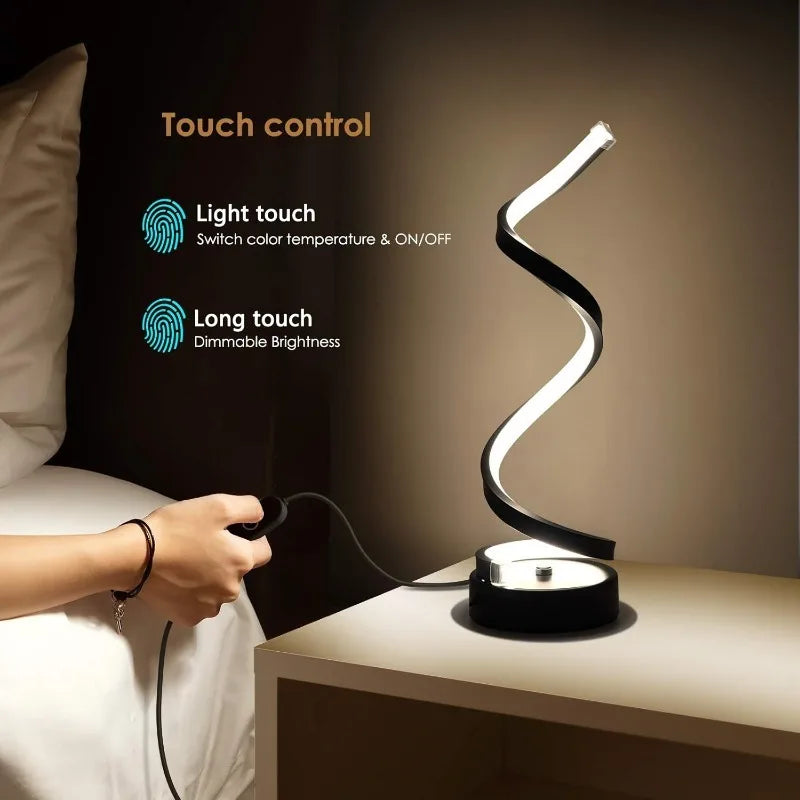 Luxury Desk Swirl Lamp