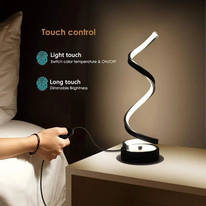 Luxury Desk Swirl Lamp