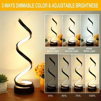 Luxury Desk Swirl Lamp