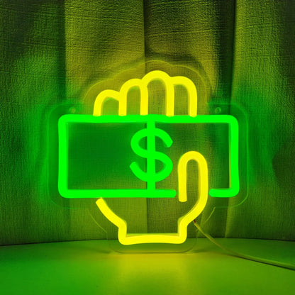 Cash Grab Neon Sign