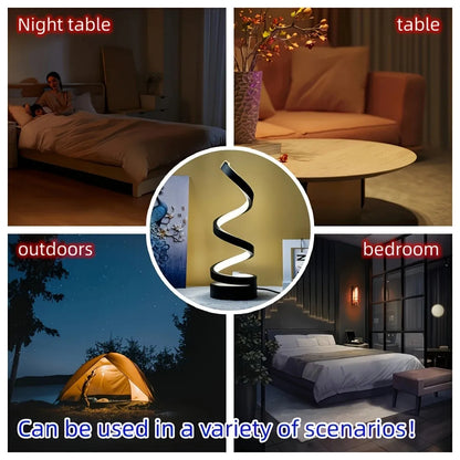 Luxury Desk Swirl Lamp