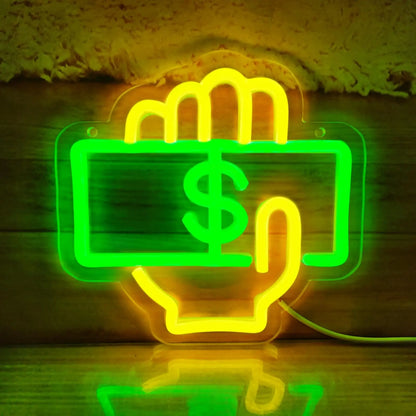 Cash Grab Neon Sign
